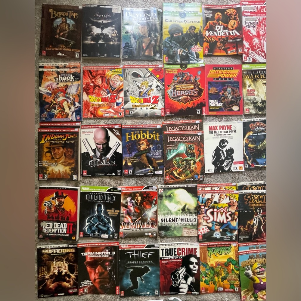 Strategy Guides Let me know which ones you want a separate listing for